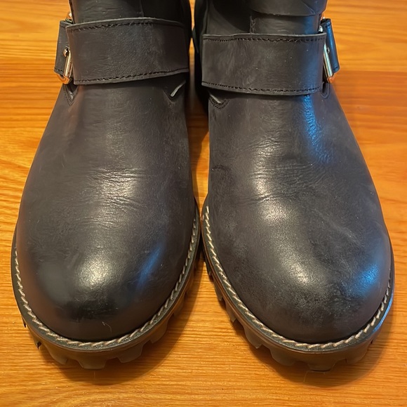 Kyu by Liqulip Russell Horton custom Italian black leather boots sz 36 5.5 6 - Picture 5 of 10